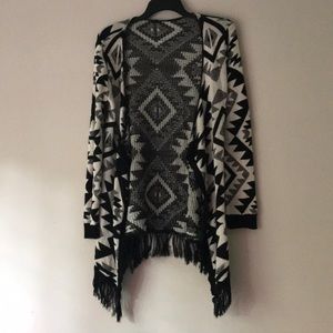 Tribal print cardigan